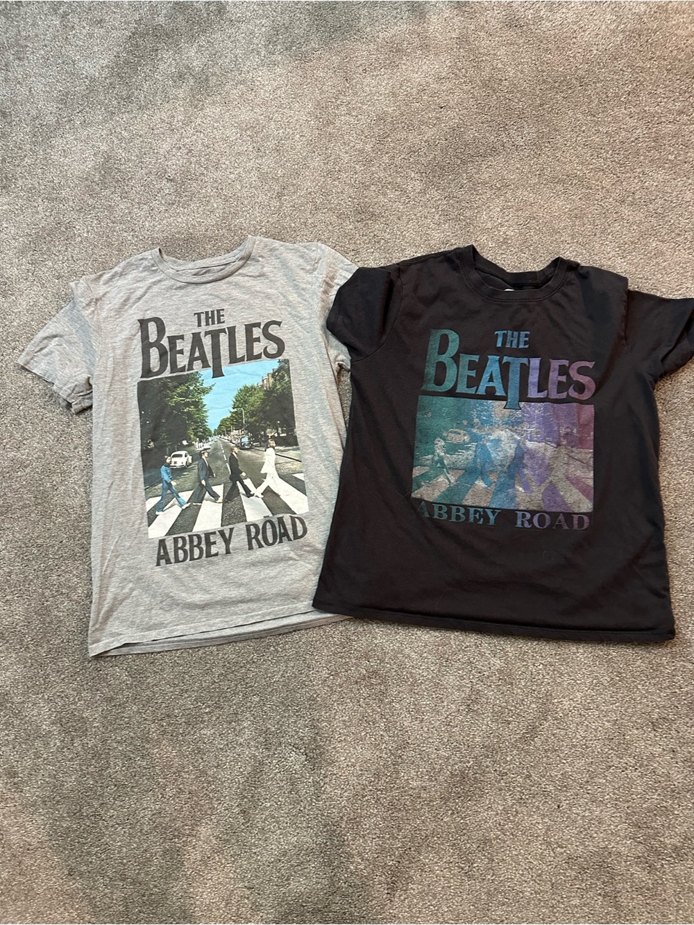 The Beatles Abbey Road Tees - Gray & Black